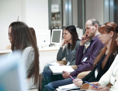 close up.group of business people at the workshop