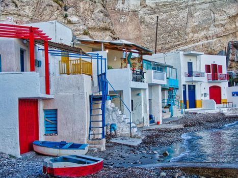 The fishing village Klima on Milos island Greece
