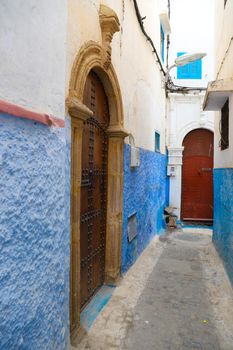 Street in Kasbah of the Udayas in Rabat City, Morocco