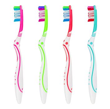 toothbrush, a tool for brushing teeth, on a white background in isolation