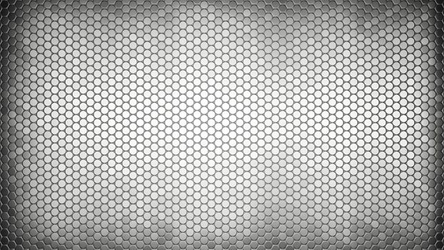 Modern metallic honeycomb and hexagon background pattern. 3d rendering