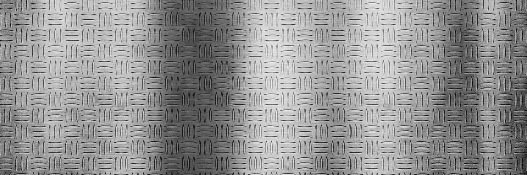 Background of metal diamond pattern plate. 3d rendering