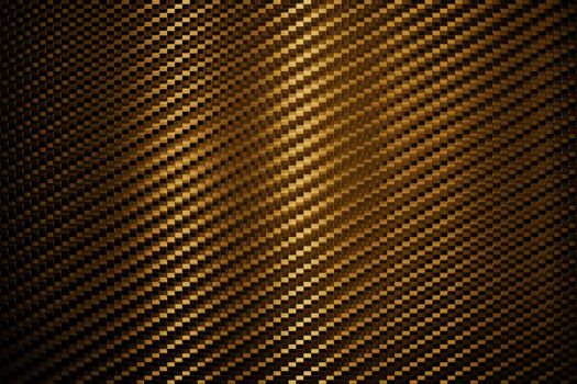 Carbon Fiber texture background. Golden background. 3d rendering