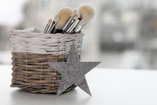 Professional makeup brush set