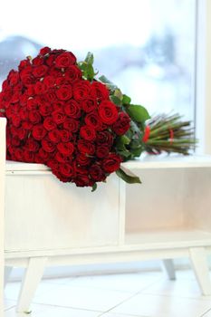 Beautiful red roses bouquet