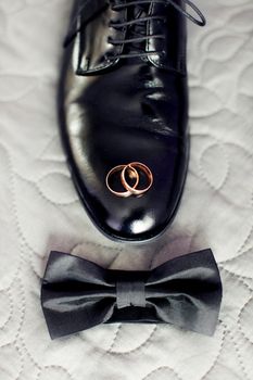 Composition with groom set. Men's accessories. Wedding