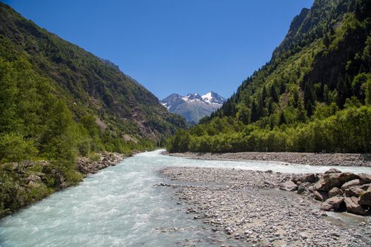 The Veneon river in the Oisans Region, France