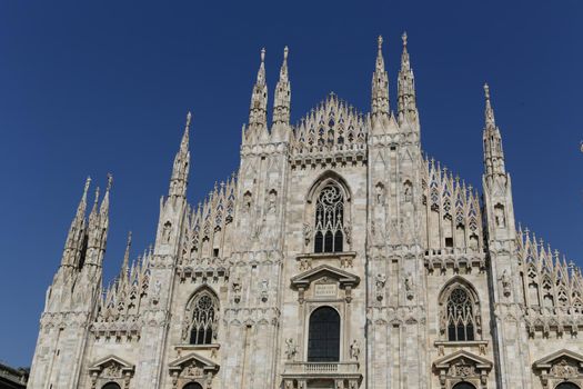 The Milan Cathedral or Duomo di Milano is the gothic cathedral church of Milan