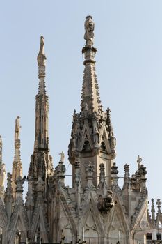 The Milan Cathedral or Duomo di Milano is the gothic cathedral church of Milan