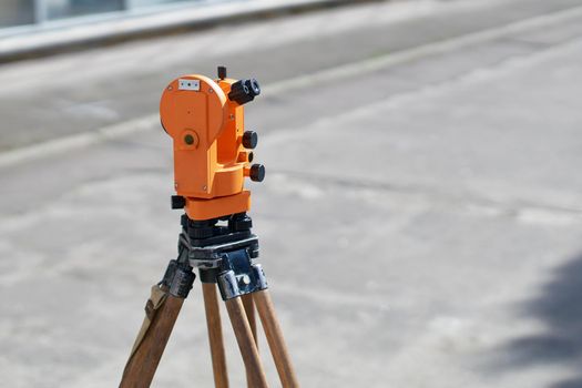 Theodolite a precision optical instrument for measuring angles between designated visible points