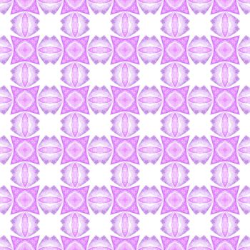 Mosaic seamless pattern. Purple extraordinary boho chic summer design. Hand drawn green mosaic seamless border. Textile ready flawless print, swimwear fabric, wallpaper, wrapping.