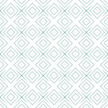 Medallion seamless pattern. Turquoise symmetrical kaleidoscope background. Textile ready indelible print, swimwear fabric, wallpaper, wrapping. Watercolor medallion seamless tile.