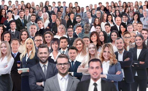 Collage of a group of people portrait smiling