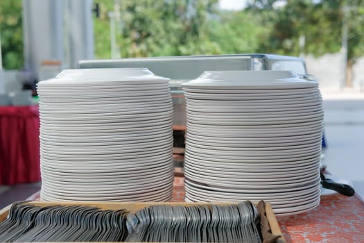 Food buffet catering in restaurant for wedding party banquet event. eating, dining concept