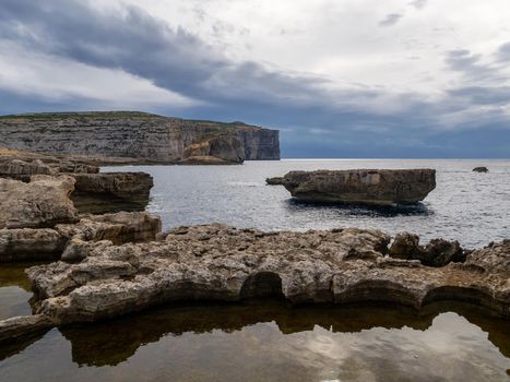 scenic raw nature landscape to the cliffs