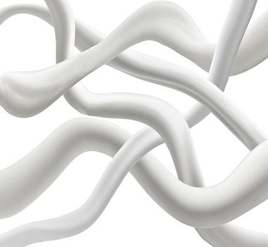 close up of white milk wave abstract background