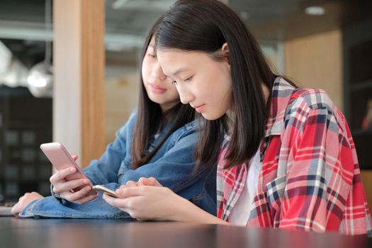 woman girl teenager using smart mobile phone. teenage lifestyle