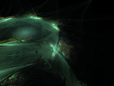 Imaginatory lush fractal texture image abstract background