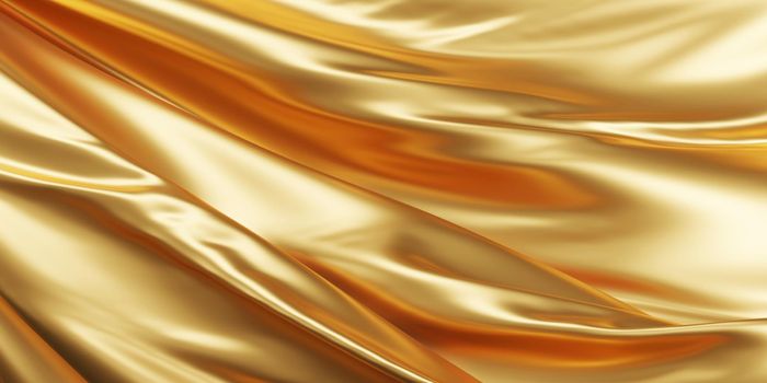 Golden luxury fabric background 3d render