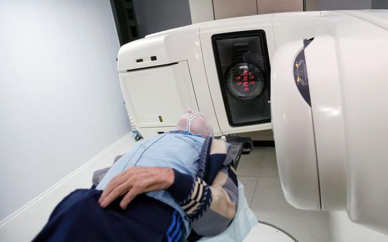 Linear Accelerator at hospital. Linear accelerators are the newest radiation technology available today.