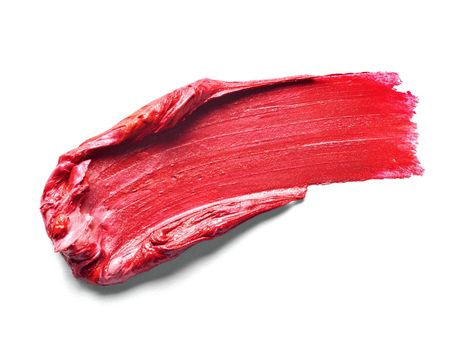 close up of a lipstick paint on white background