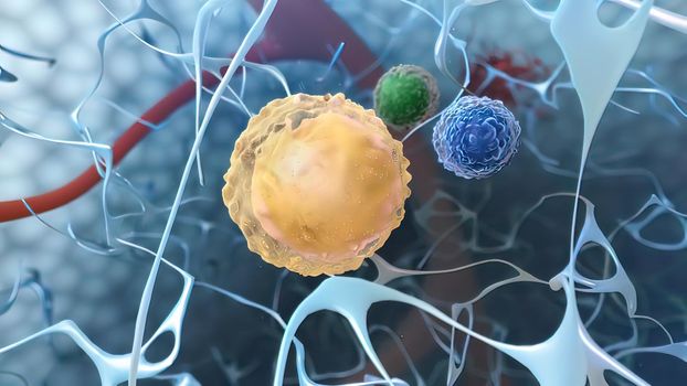 Identification of the ILC progenitor cell. Innate lymphoid cells are the most recently discovered family of innate immune cells. 3D illustration