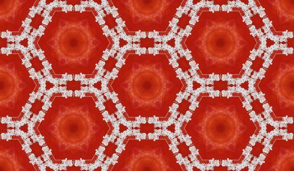 Abstract seamless texture from photo in red and white color.