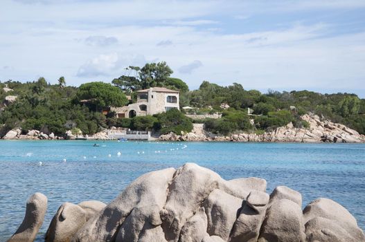 Sardinia capriccioli beach at summer