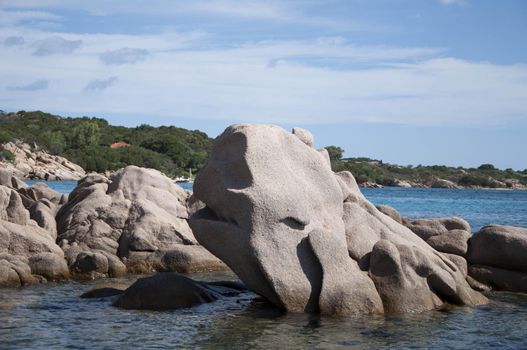 Sardinia capriccioli beach at summer