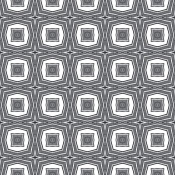 Arabesque hand drawn pattern. Black symmetrical kaleidoscope background. Oriental arabesque hand drawn design. Textile ready overwhelming print, swimwear fabric, wallpaper, wrapping.