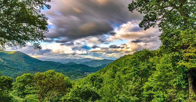 beautiful summer nature around maggie valley north carolina