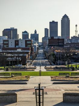 scenic views around des moines iowa city downtown