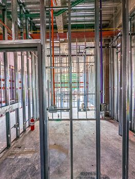 Metal Stud Framing in Commercial Space