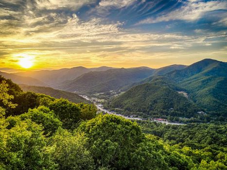 beautiful nature scenery in maggie valley north carolina