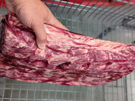 fresh prime ribeye and beef loin for a meal