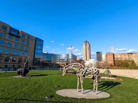 scenic views around des moines iowa city downtown