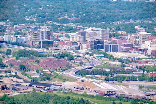 Chattanooga, Tennessee, USA views from Lookout mountain