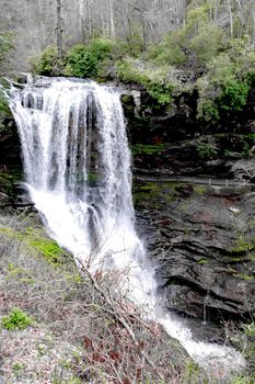 dry falls is a scenic 65 foot waterfall in highlands north carolina