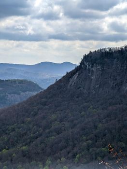 Nantahala national forest scenic mountain ovelook in north carolina