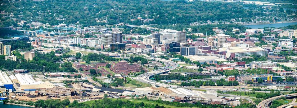 Chattanooga, Tennessee, USA views from Lookout mountain