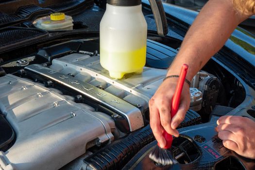 Car detailing series : Cleaning car engine 