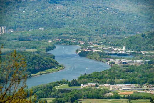 Chattanooga, Tennessee, USA views from Lookout mountain