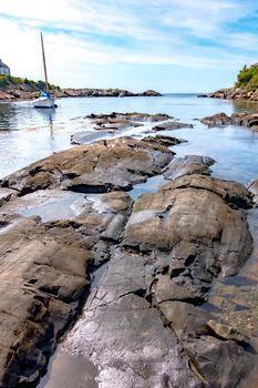 scenic views in newport rhode island harbor