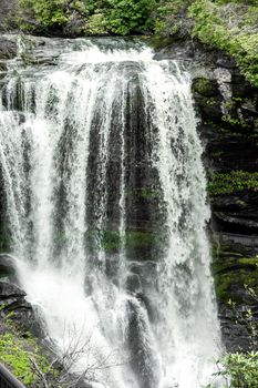 dry falls is a scenic 65 foot waterfall in highlands north carolina