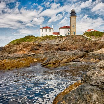 Beavertail Lighthouse Conacicut Island Jamestown, Rhode Island