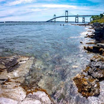 The Claiborne Pell Bridge is among the longest suspension bridges in the world located in Newport, RI, USA.