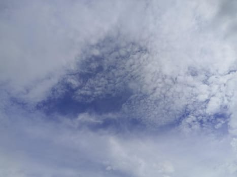 Cloudscape of natural sky with blue sky and white clouds in the sky use for wallpaper background