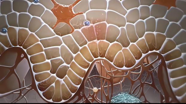 The environmental and cellular participants in the regulation of skin barrier function are presented in an exciting animated that describes the immune responses 3D illustration