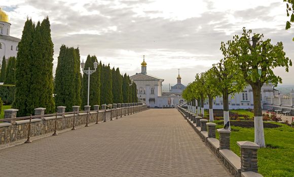 interior decoration of the cathedral in the Pochaev Lavra