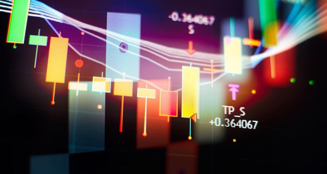 Analyzing financial statistics and analyzing a market data. Data analyzing from charts and graph